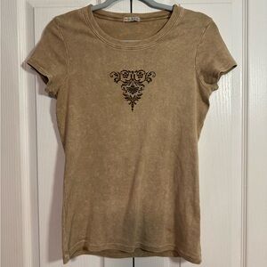 Y2K grunge sequins tshirt